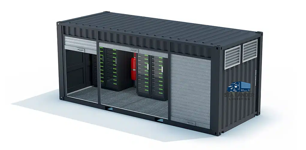 Container datacenter : salle informatique mobile