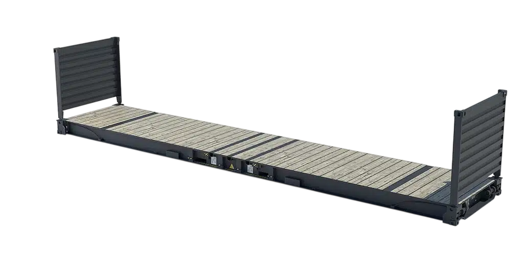 Container maritime 40 pieds flat rack