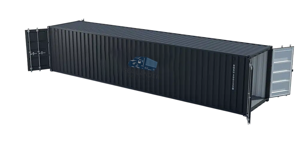Container maritime 40 pieds high cube double porte
