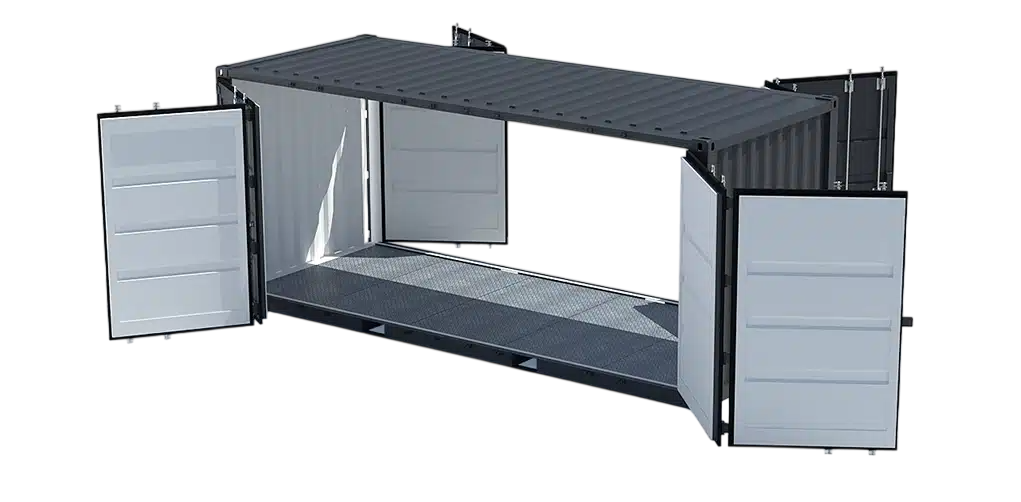 Container de stockage 20 pieds double open side