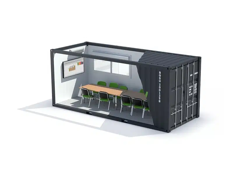 Container aménagé en bureau